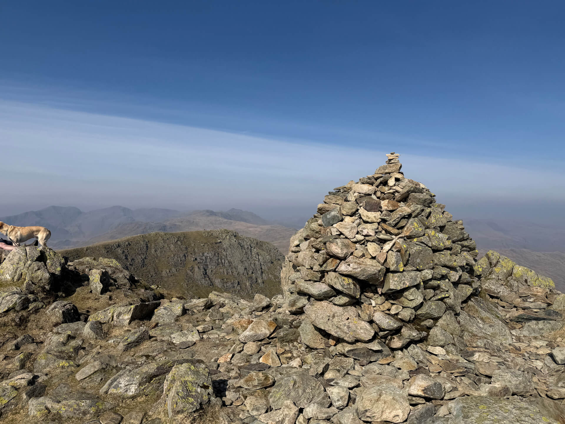 A cairn on Coniston Old Man