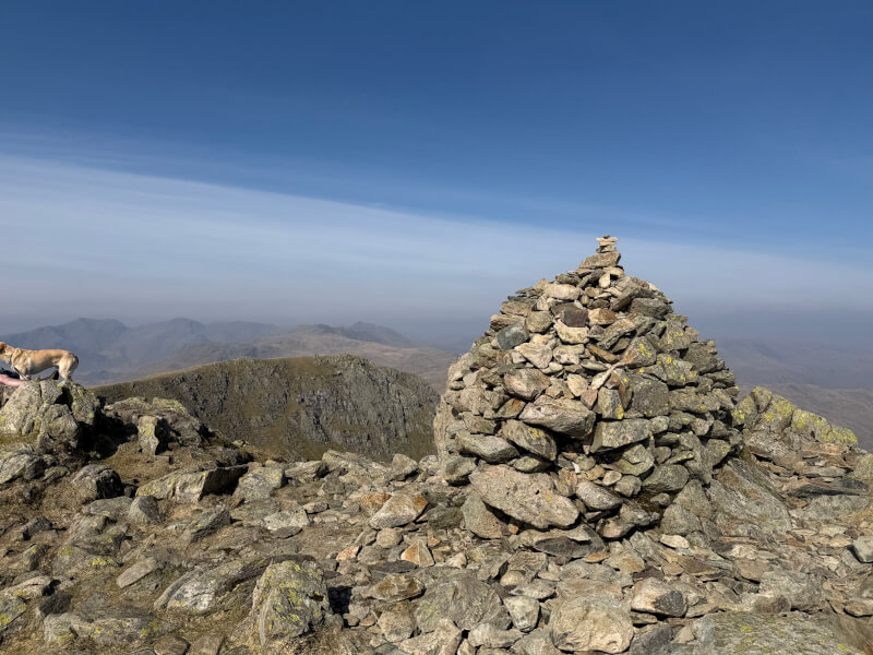 A cairn on Coniston Old Man