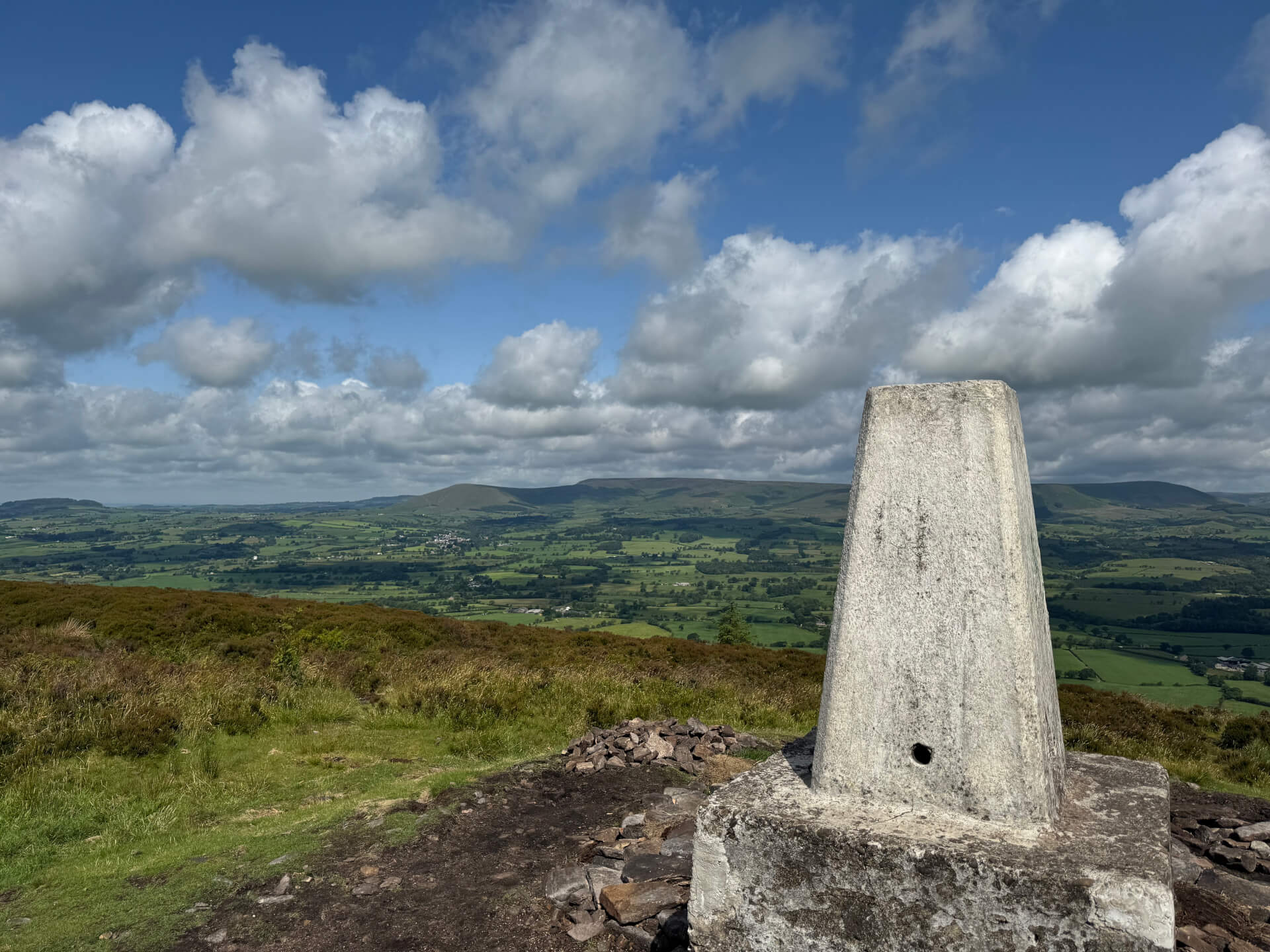 View from the top of Longridge Fell