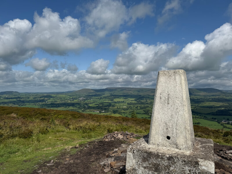 View from the top of Longridge Fell