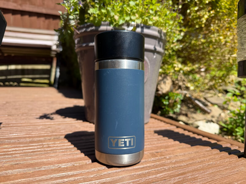 Yeti Ramber with hot liquid cap